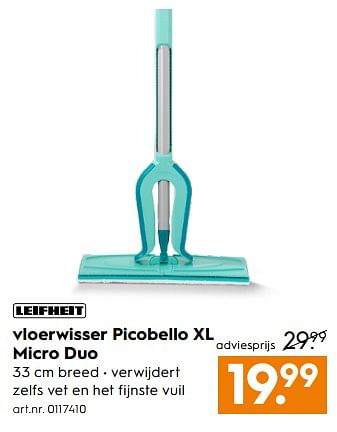 Aanbiedingen R picobello xl micro duo - Leifheit - Geldig van 01/07/2017 tot 12/07/2017 bij Blokker