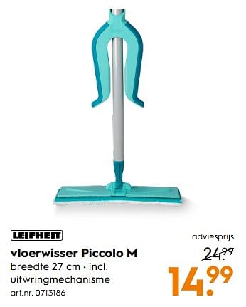 Aanbiedingen Vloerwisser piccolo m - Leifheit - Geldig van 01/07/2017 tot 12/07/2017 bij Blokker