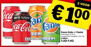 Aanbiedingen Coca-cola of fanta - The Coca Cola Company - Geldig van 02/07/2017 tot 08/07/2017 bij Plus