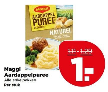Aanbiedingen Maggi aardappelpuree - MAGGI - Geldig van 02/07/2017 tot 08/07/2017 bij Plus