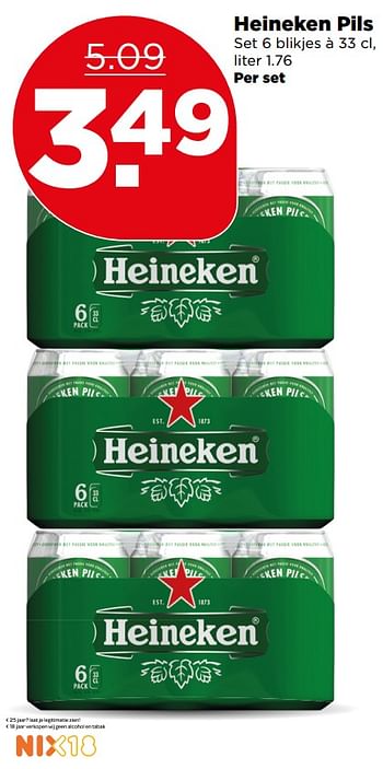 Aanbiedingen Heineken pils - Heineken - Geldig van 02/07/2017 tot 08/07/2017 bij Plus