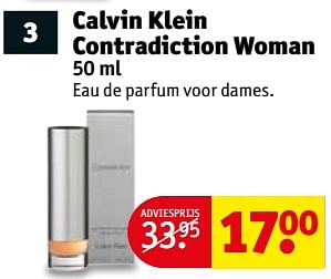 Aanbiedingen Calvin klein contradiction woman 50 ml - Calvin Klein - Geldig van 04/07/2017 tot 09/07/2017 bij Kruidvat