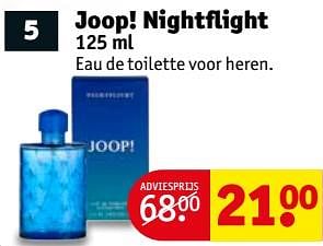 Aanbiedingen Joop! nightflight 125 ml - Joop! - Geldig van 04/07/2017 tot 09/07/2017 bij Kruidvat