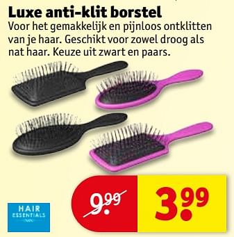 Aanbiedingen Luxe anti-klit borstel - Huismerk - Kruidvat - Geldig van 04/07/2017 tot 09/07/2017 bij Kruidvat