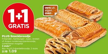Aanbiedingen Plus snackbroodje - Huismerk - Plus - Geldig van 02/07/2017 tot 08/07/2017 bij Plus