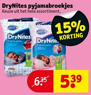 Aanbiedingen Drynites pyjamabroekjes - Huismerk - Kruidvat - Geldig van 04/07/2017 tot 09/07/2017 bij Kruidvat