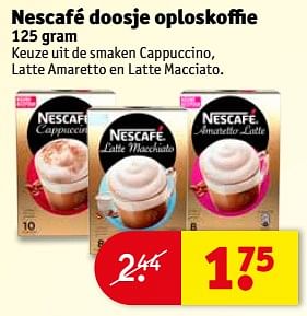 Aanbiedingen Nescafé doosje oploskoffie - Nescafe - Geldig van 04/07/2017 tot 09/07/2017 bij Kruidvat