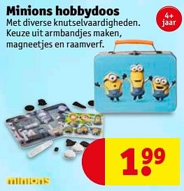 Aanbiedingen Minions hobbydoos - Minions - Geldig van 04/07/2017 tot 09/07/2017 bij Kruidvat