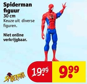 Aanbiedingen Spiderman figuur - Spider-man - Geldig van 04/07/2017 tot 09/07/2017 bij Kruidvat