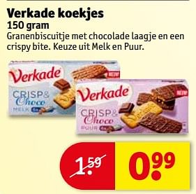 Aanbiedingen Verkade koekjes - Verkade - Geldig van 04/07/2017 tot 09/07/2017 bij Kruidvat