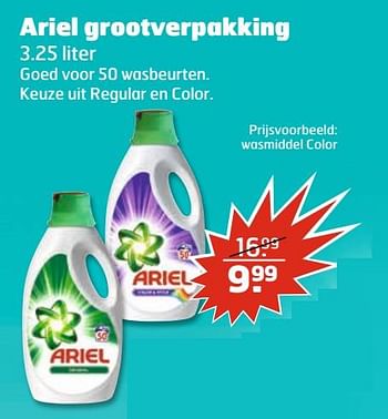 Aanbiedingen Ariel wasmiddel color - Ariel - Geldig van 04/07/2017 tot 16/07/2017 bij Trekpleister