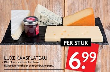 Aanbiedingen Luxe kaasplateau - Huismerk - Deka Markt - Geldig van 06/07/2017 tot 09/07/2017 bij Deka Markt