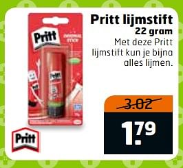 Aanbiedingen Pritt lijmstift - Pritt - Geldig van 04/07/2017 tot 16/07/2017 bij Trekpleister