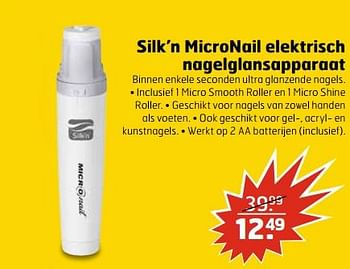 Aanbiedingen Silk`n micronail elektrisch nagelglansapparaat - Silk'n - Geldig van 04/07/2017 tot 16/07/2017 bij Trekpleister