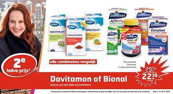Aanbiedingen Davitamon 2 x 50 kauwvitamines - Davitamon - Geldig van 04/07/2017 tot 16/07/2017 bij Trekpleister
