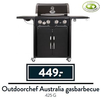 Aanbiedingen Outdoorchef australia gasbarbecue - Outdoorchef - Geldig van 03/07/2017 tot 24/07/2017 bij Cook & Co