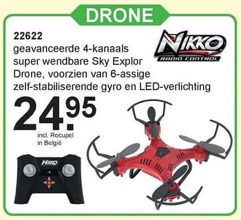 Aanbiedingen Drone - Nikko - Geldig van 03/07/2017 tot 22/07/2017 bij Van Cranenbroek