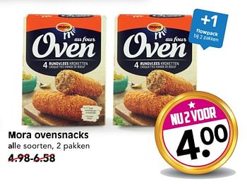 Aanbiedingen Mora ovensnacks - Mora - Geldig van 02/07/2017 tot 08/07/2017 bij Em-té