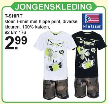 Aanbiedingen Jongenskleding t-shirt - Nielsson - Geldig van 03/07/2017 tot 22/07/2017 bij Van Cranenbroek