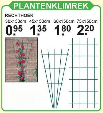 Aanbiedingen Plantenklimrek rechthoek - Huismerk - Van Cranenbroek - Geldig van 03/07/2017 tot 22/07/2017 bij Van Cranenbroek