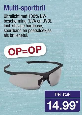 Aanbiedingen Multi-sportbril - Huismerk - Aldi - Geldig van 03/07/2017 tot 08/07/2017 bij Aldi