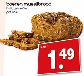 Aanbiedingen Boeren mueslibrood - Huismerk - Agrimarkt - Geldig van 04/07/2017 tot 09/07/2017 bij Agrimarkt