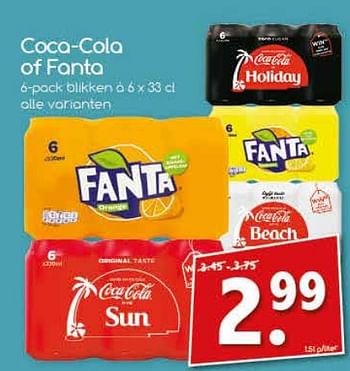 Aanbiedingen Coca-cola of fanta - The Coca Cola Company - Geldig van 04/07/2017 tot 09/07/2017 bij Agrimarkt