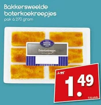 Aanbiedingen Bakkersweelde boterkoekreepjes - Bakkersweelde - Geldig van 04/07/2017 tot 09/07/2017 bij Agrimarkt