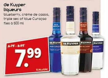 Aanbiedingen De kuyper liqueurs - De Kuyper - Geldig van 04/07/2017 tot 09/07/2017 bij Agrimarkt