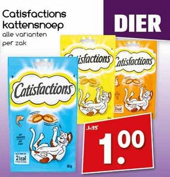 Aanbiedingen Catisfactions kattensnoep - Catisfactions - Geldig van 04/07/2017 tot 09/07/2017 bij Agrimarkt