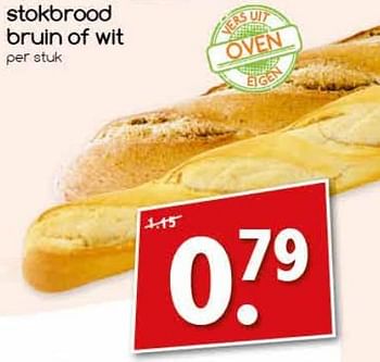 Aanbiedingen Stokbrood bruin of wit - Huismerk - Agrimarkt - Geldig van 04/07/2017 tot 09/07/2017 bij Agrimarkt