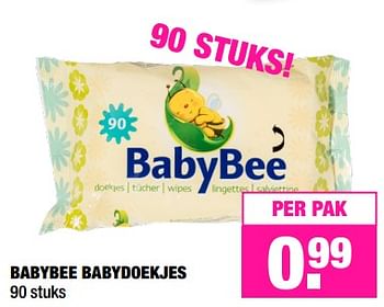 Aanbiedingen Babybee babydoekjes - Huismerk - Big Bazar - Geldig van 03/07/2017 tot 16/07/2017 bij Big Bazar