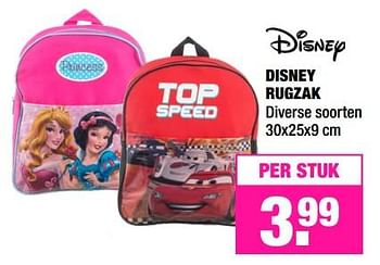 Aanbiedingen Disney rugzak - Disney - Geldig van 03/07/2017 tot 16/07/2017 bij Big Bazar