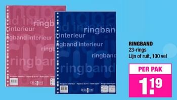 Aanbiedingen Ringband - Huismerk - Big Bazar - Geldig van 03/07/2017 tot 16/07/2017 bij Big Bazar