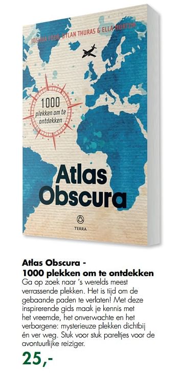 Aanbiedingen Atlas obscura - 1000 plekken om te ontdekken - Huismerk - The Read Shop - Geldig van 03/07/2017 tot 23/07/2017 bij The Read Shop