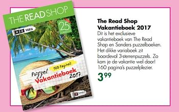 Aanbiedingen The read shop vakantieboek 2017 - Huismerk - The Read Shop - Geldig van 03/07/2017 tot 23/07/2017 bij The Read Shop
