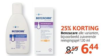 Aanbiedingen Benzacare - Benzacare - Geldig van 03/07/2017 tot 16/07/2017 bij Etos