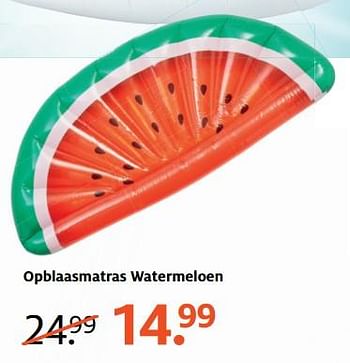 Aanbiedingen Opblaasmatras watermeloen - Huismerk - Etos - Geldig van 03/07/2017 tot 16/07/2017 bij Etos