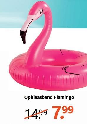 Aanbiedingen Opblaasband flamingo - Huismerk - Etos - Geldig van 03/07/2017 tot 16/07/2017 bij Etos