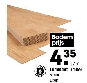 Aanbiedingen Laminaat timber - Huismerk - Kwantum - Geldig van 03/07/2017 tot 16/07/2017 bij Kwantum