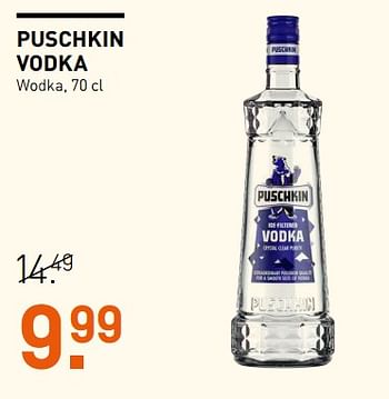 Aanbiedingen Puschkin vodka - Puschkin - Geldig van 04/07/2017 tot 16/07/2017 bij Gall & Gall