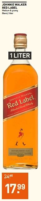 Aanbiedingen Johnnie walker red label - Johnnie Walker - Geldig van 04/07/2017 tot 16/07/2017 bij Gall & Gall