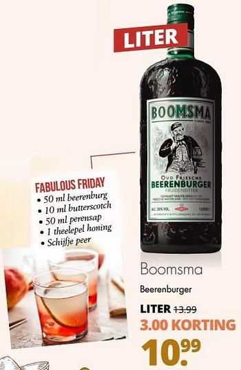 Aanbiedingen Boomsma beerenburger - Boomsma - Geldig van 04/07/2017 tot 15/07/2017 bij Mitra