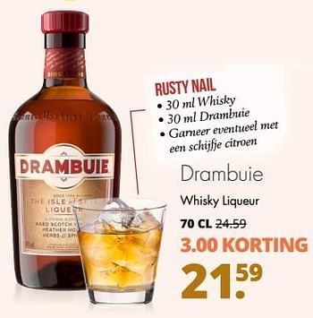 Aanbiedingen Drambuie whisky liqueur - Drambuie - Geldig van 04/07/2017 tot 15/07/2017 bij Mitra