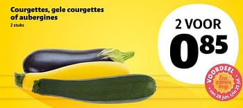 Aanbiedingen Courgettes, gele courgettes of aubergines - Huismerk - Jumbo Supermarkten - Geldig van 04/07/2017 tot 22/08/2017 bij Jumbo Supermarkten