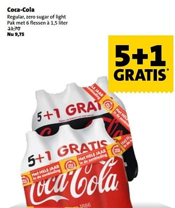 Aanbiedingen Coca-cola regular, zero sugar of light - Coca Cola - Geldig van 04/07/2017 tot 31/12/2017 bij Jumbo Supermarkten