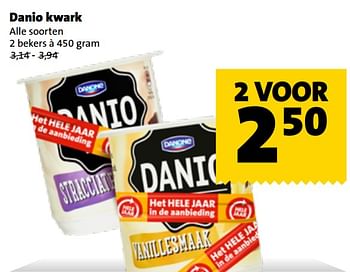 Aanbiedingen Danio kwark - Danone - Geldig van 04/07/2017 tot 31/12/2017 bij Jumbo Supermarkten