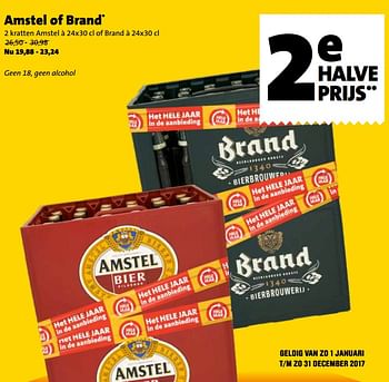 Aanbiedingen Amstel of brand - Huismerk - Jumbo Supermarkten - Geldig van 04/07/2017 tot 31/12/2017 bij Jumbo Supermarkten