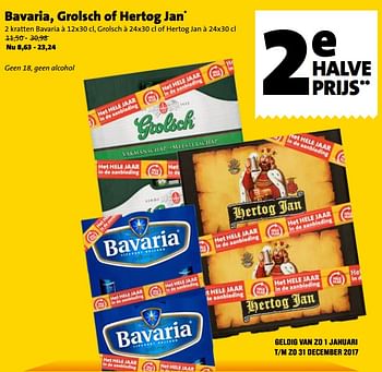 Aanbiedingen Bavaria, grolsch of hertog jan - Huismerk - Jumbo Supermarkten - Geldig van 04/07/2017 tot 31/12/2017 bij Jumbo Supermarkten