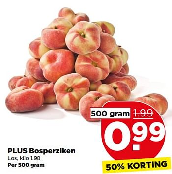 Aanbiedingen Plus bosperziken - Huismerk - Plus - Geldig van 09/07/2017 tot 15/07/2017 bij Plus